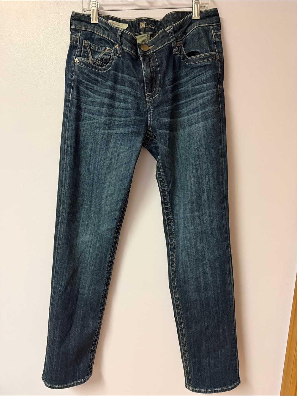 Kut from the Kloth Stevie Straight leg Dark Blue Jeans